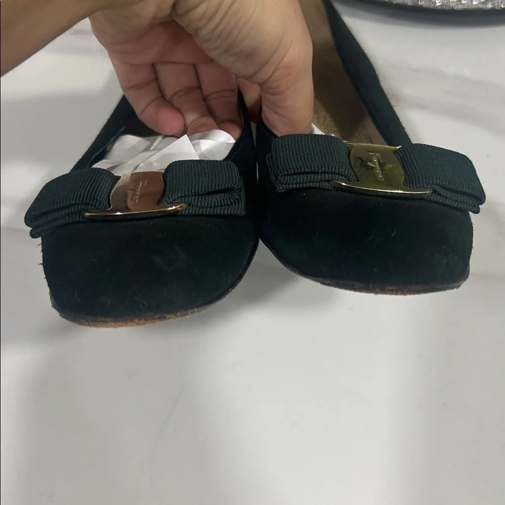 Salvatore Ferragamo Women's Shoes with Gold Accent - Picture 5 of 6